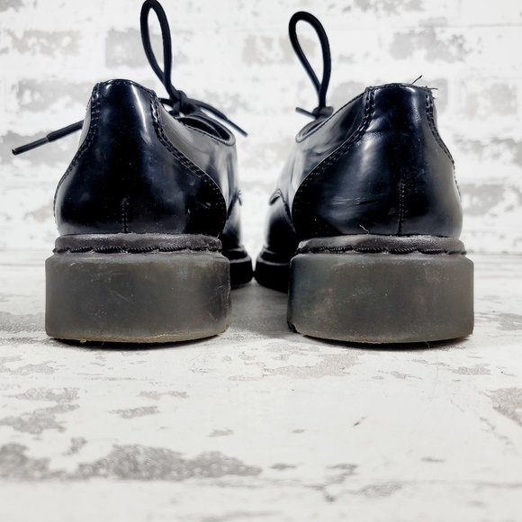 Zara Basic Collection Black Leather Lace-Up Business Casual Shoes K530 - Picture 6 of 11